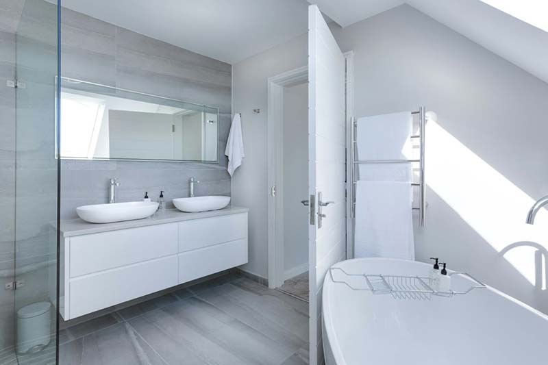 A white bathroom